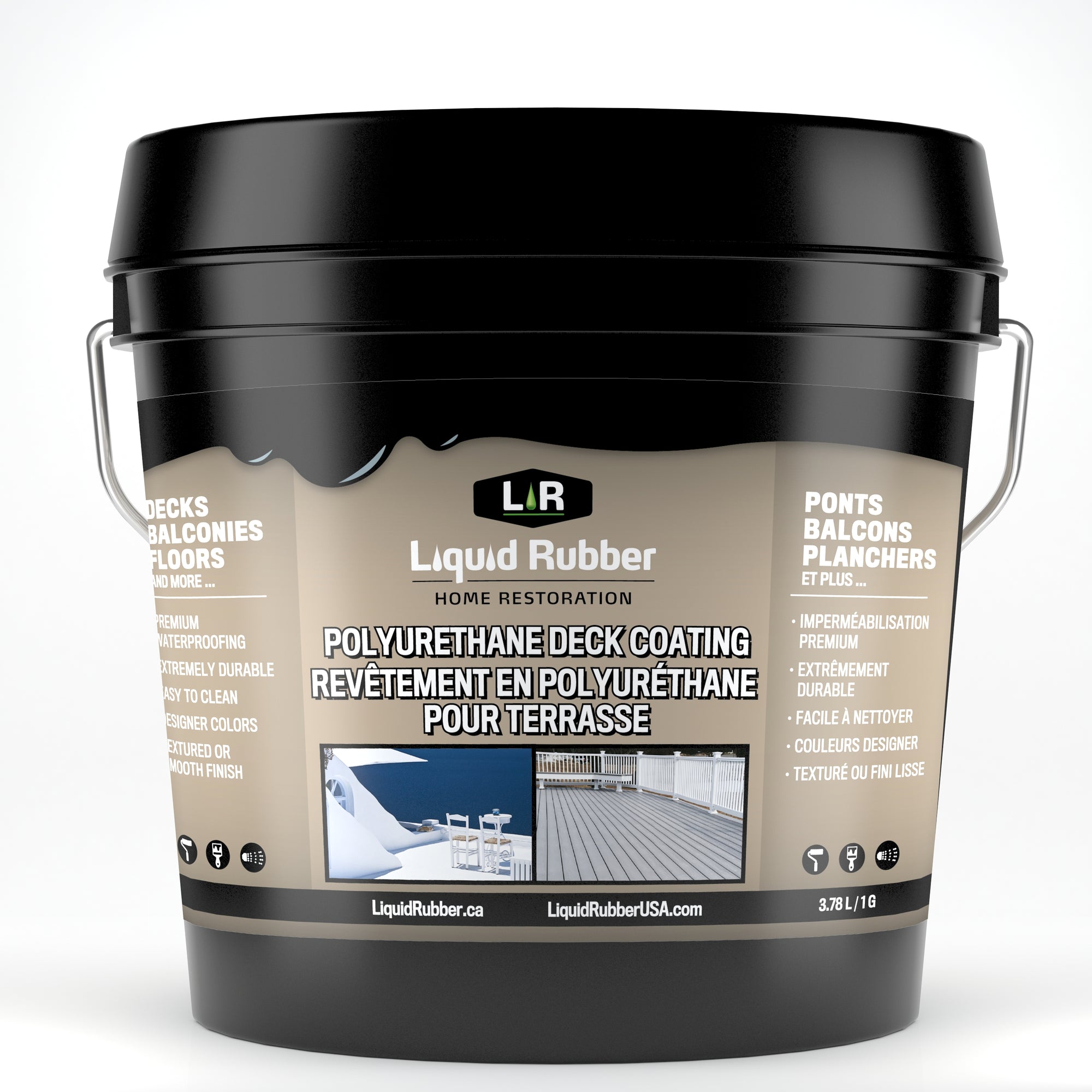 Liquid Rubber Polyurethane Deck Coating